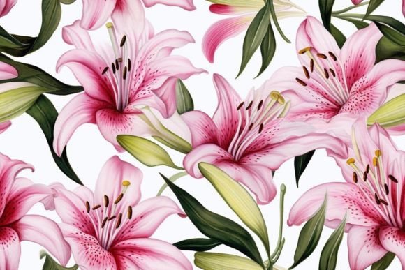 Hand-drawn Illustration Lily Patterns: A Comprehensive Evaluation for Designers and Creators